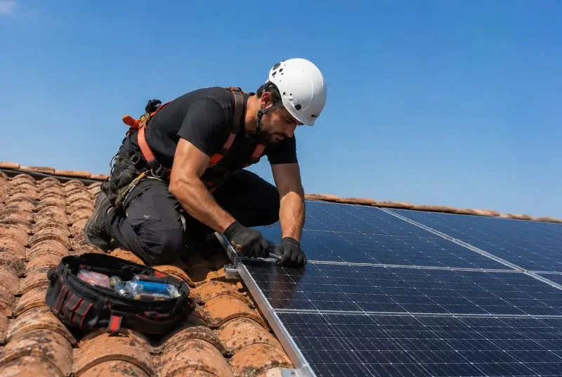 Maintenance et monitoring de panneaux solaires en Landes