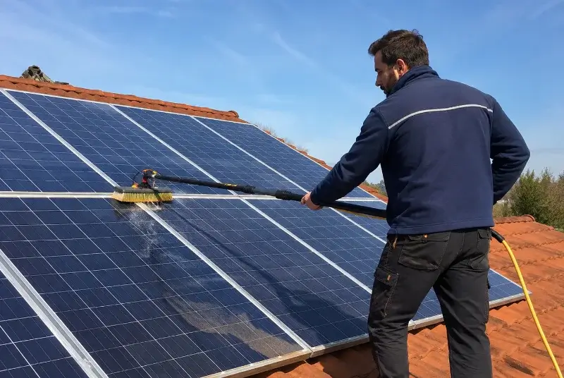 Nettoyage et entretien de panneaux solaires en Landes